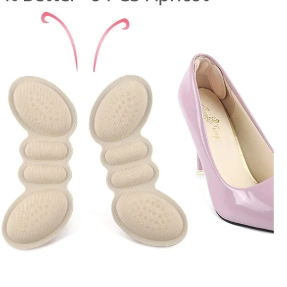 GuardInsoles Heel Pads Heel Grips Heel Set of 6 pieces Nude Color - Picture 2 of 4